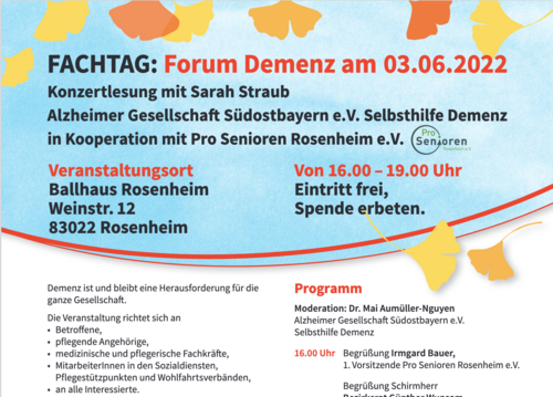 Flyer: Fachtag - Forum Demenz